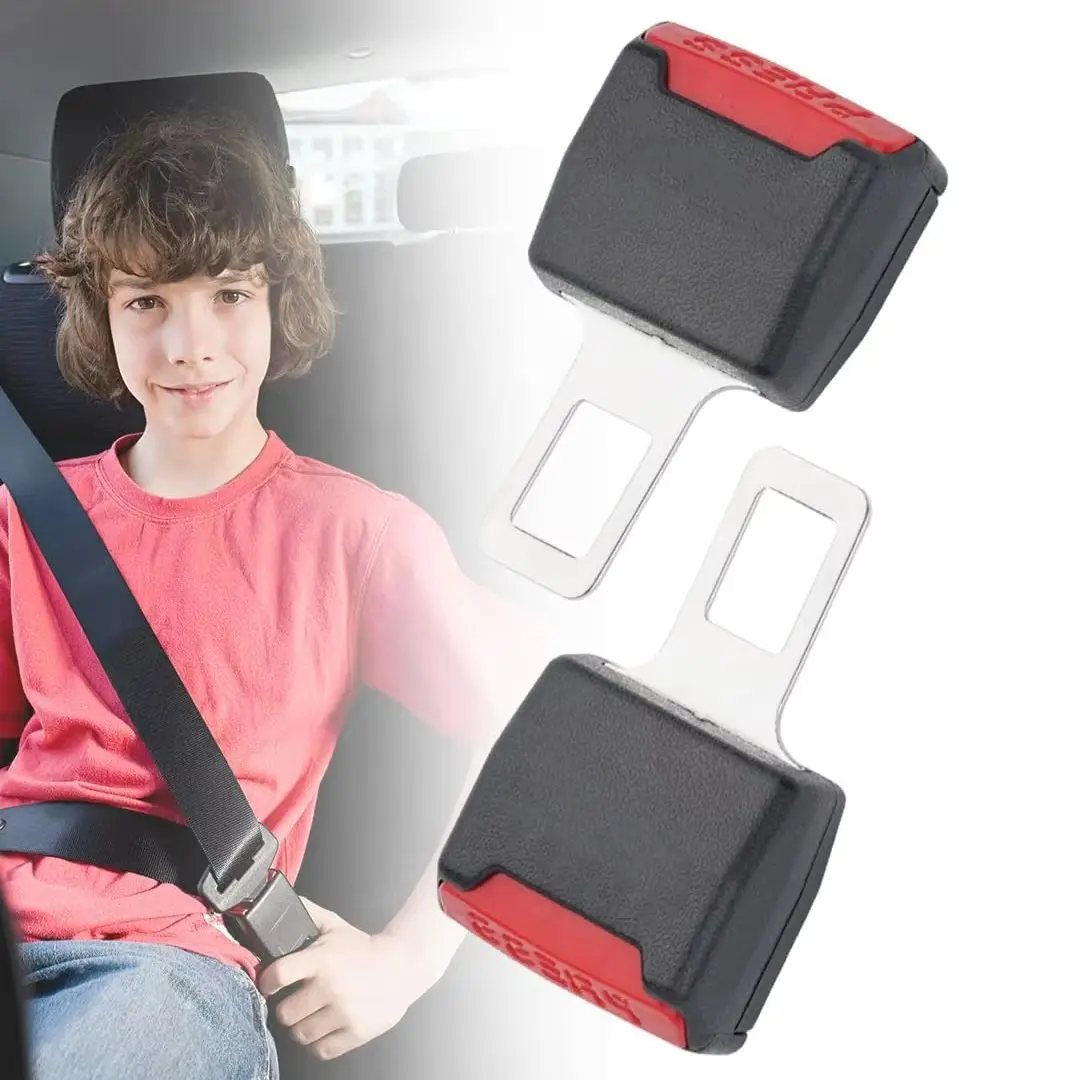 Extensor de Cinto de Segurança Automotivo: Clipe, Fivela de Trava, Plugue e Soquete de Inserção Espessa para Acessórios de Assento de Carro