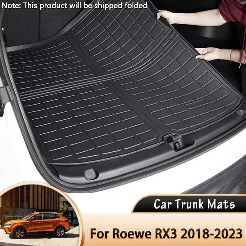 

Для Roewe RX3 Pro Lomemo Totoro ZS12 2018 ~ 2023 2022 Подкладка для багажника автомобиля EVA Задний багажник Коврик для багажника Поднос для пола Водонепроницаемый ковер