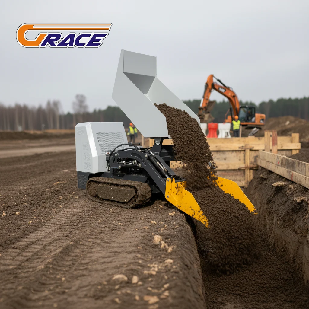 Customize Mini Tracked Dumper Fast Delivery Hydraulic Diesel Dump Truck Multifunctional 500kg Crawler Mini Dumper for Sale