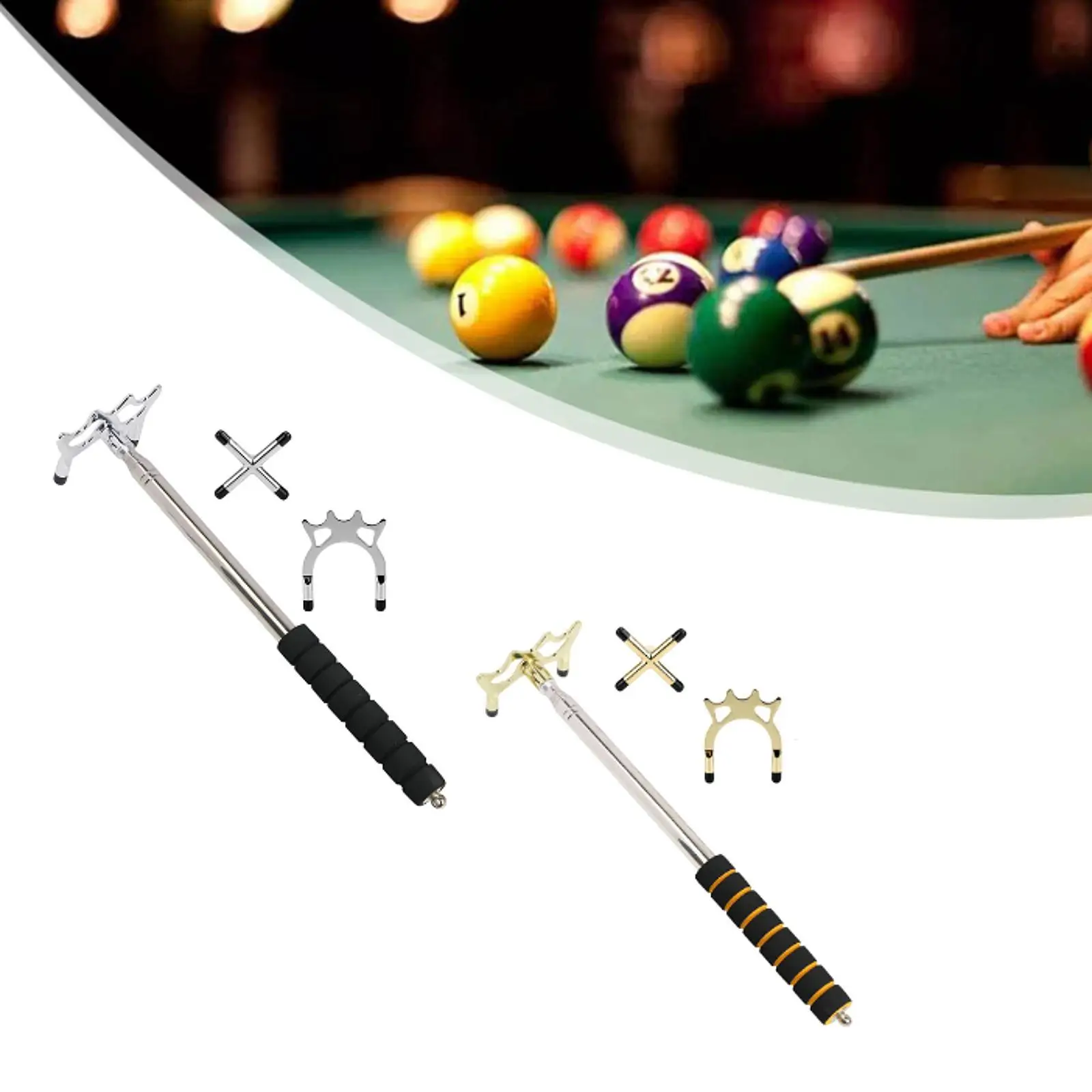 Pool cue ponte bilhar haste vara rack bilhar cue ponte cabeça bilhar piscina