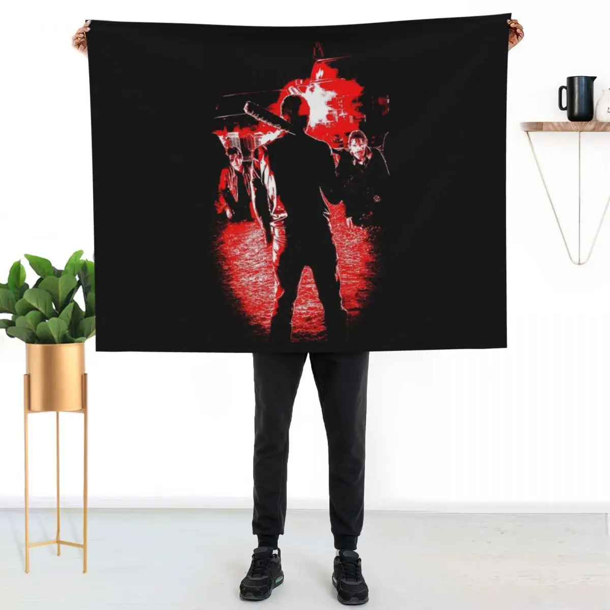 Negan Throw Blanket Bed Fashionable Bed Kid'S Softest Quilt wednesday Blankets