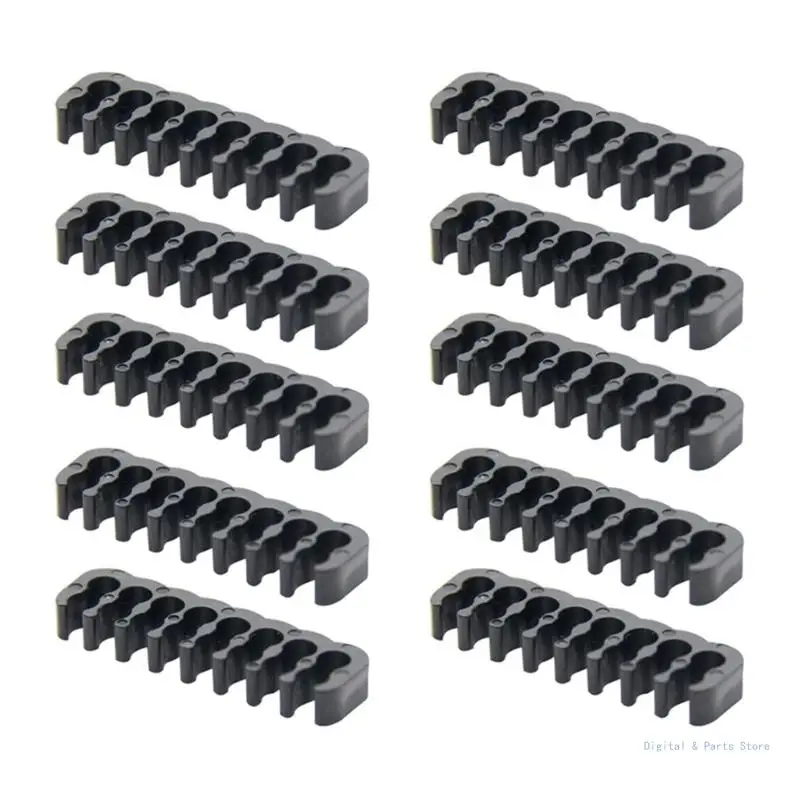 

M17F 10pcs Versatility Cable Combs For Neat Wire Layout Sleeved Cable Manager Wire Organizers Comb Computer Accessories