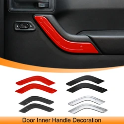Car Inner Door Handle Decoration Cover for Jeep Wrangler JK JKU 2-Doors 2011 2012 2013 2014 2015 2016 2017 Interior Accessories