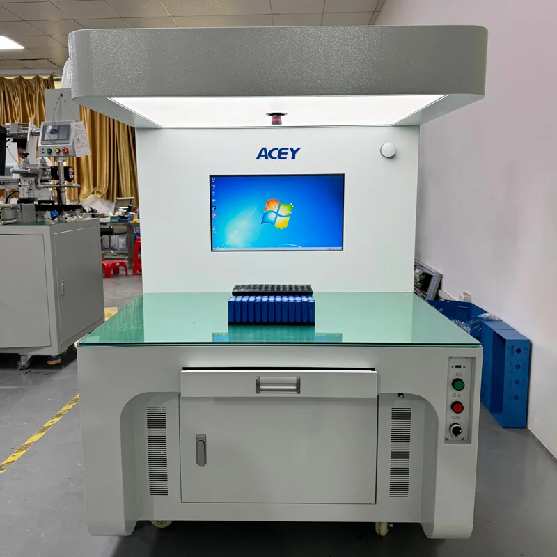 Cell CCD Vision Inspection Machine Cylindrical  Positive & Negative Electrode CCD Inspection Machine