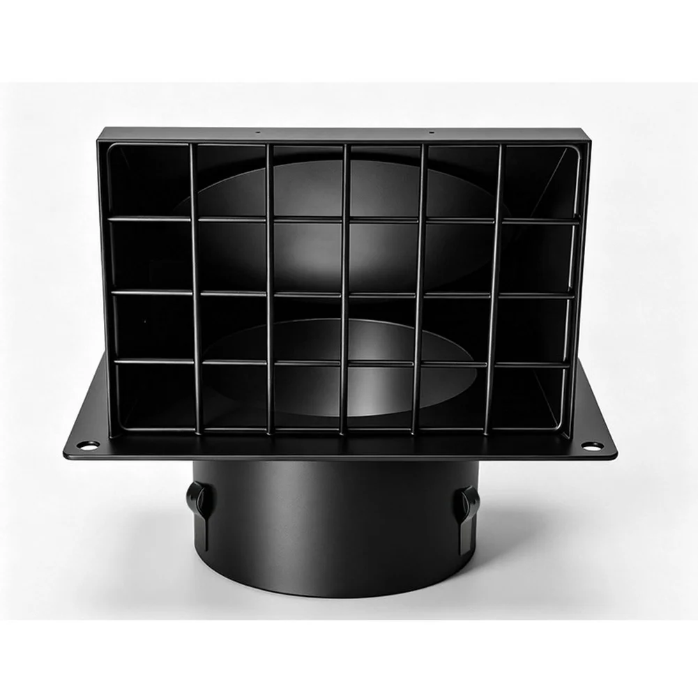 4 Inch Duct Cover Vent Cap Designed for Wall or Ceiling Installation with Weatherproof Enclosure and Blocking Mesh Screen
