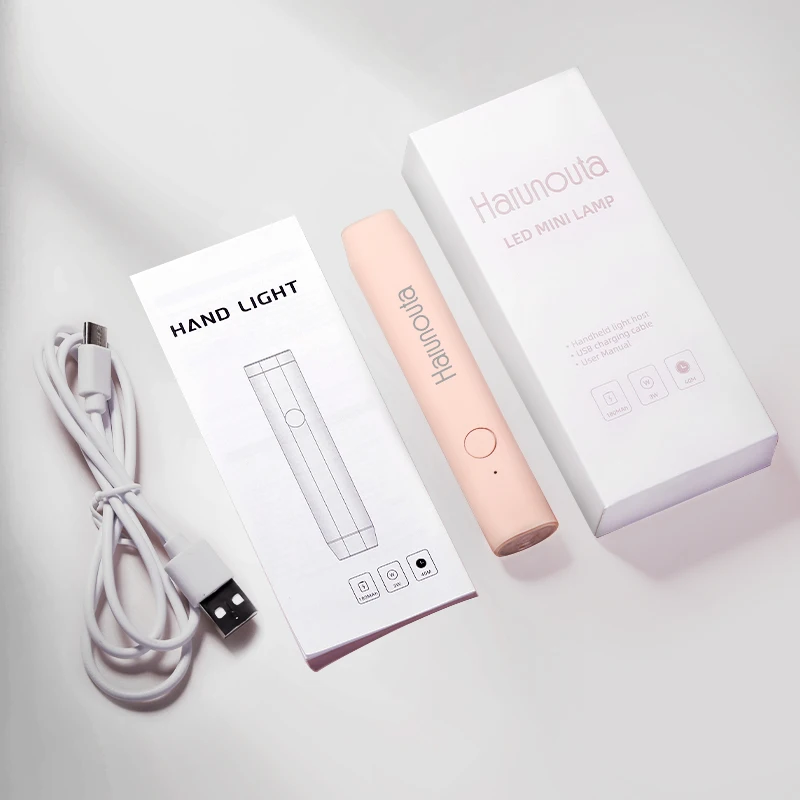 Harunouta-半硬化ジェルネイルランプ,速乾性ネイルマシン,充電式ネイルドライヤー,マニキュアツール