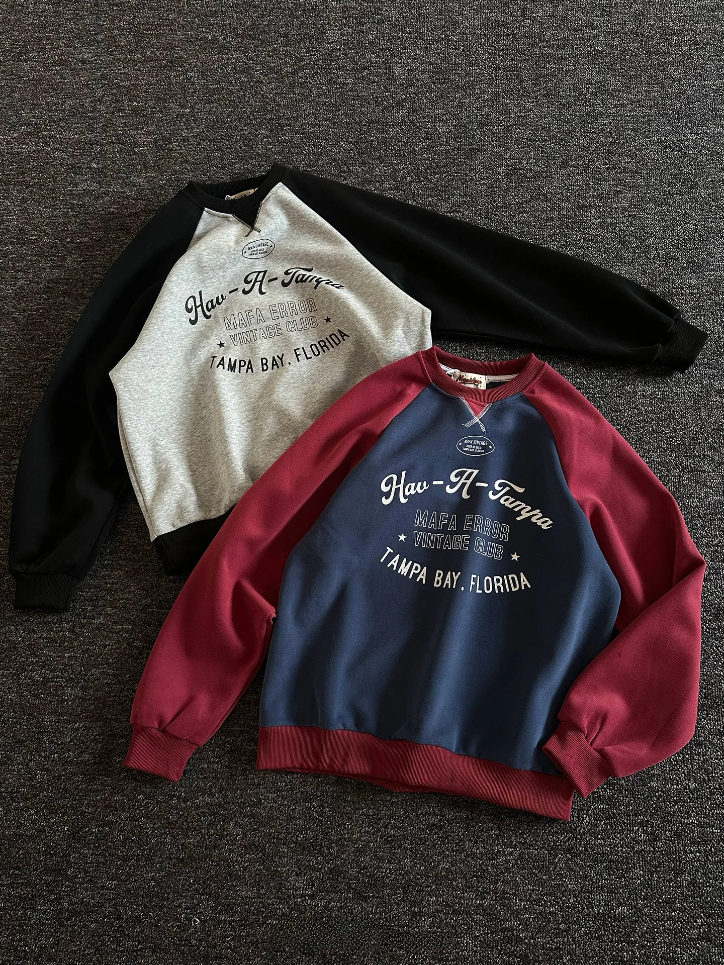 

Мужская толстовка Rise Brand в американском стиле с круглым вырезом, цветными блоками на плечах и рукавах, свободного кроя, модный топ, весенняя, хлопковая, с длинным рукавом