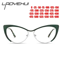 Montura de gafas de ojo de gato para mujer, gafas de moda, gafas antiluz azul, gafas ópticas graduadas para Miopía