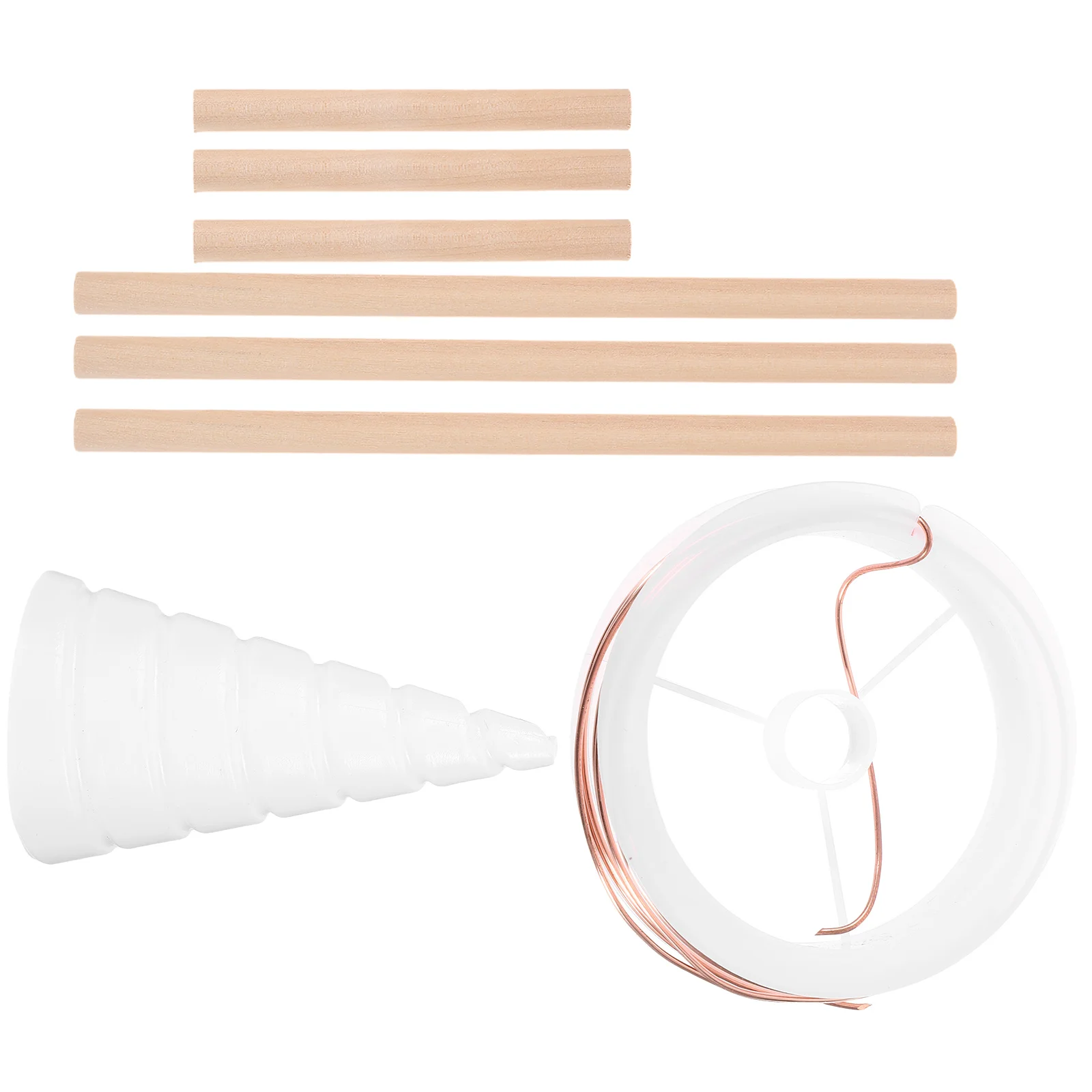 

1 set Copper Wire Winding Tool Antenna Spool Gardening DIY Kits 6 Sticks 1.5m Electroculture Plant Growth Enhancement