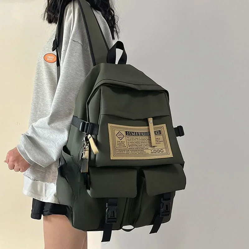 New Schoolbag Female College Students High Middle School Students Travel Waterproof Backpack Fashion Male Large Capacity Boy Bag