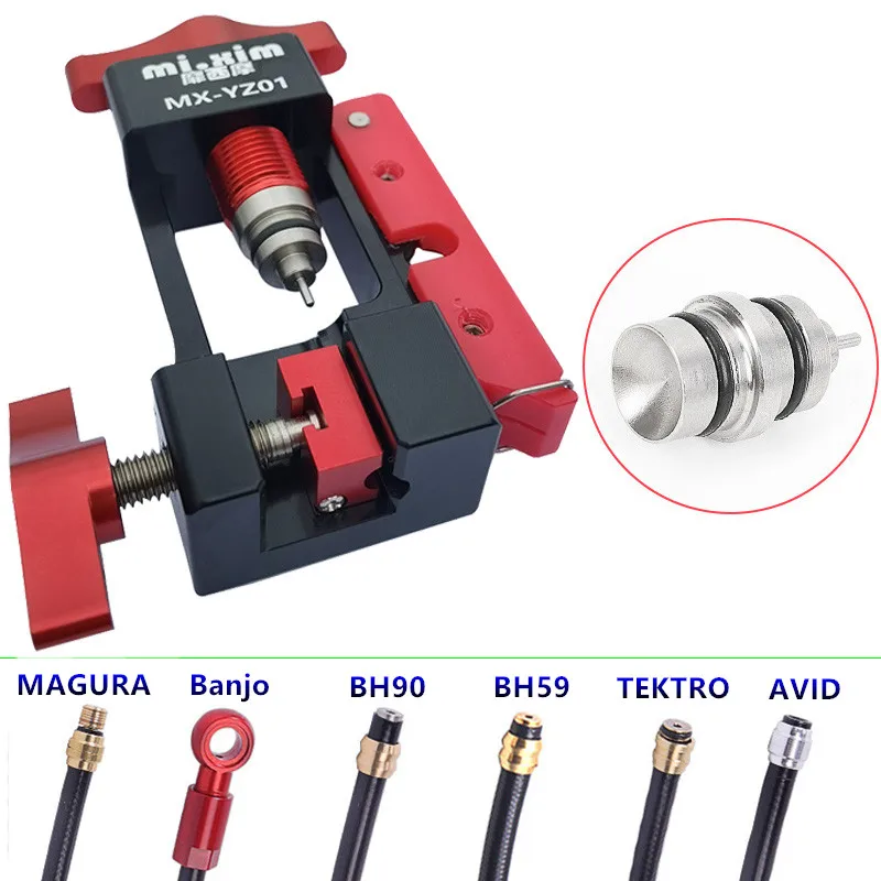 

BH59 BH90 Install Press MTB Bike Hydraulic Disc Brake Oil Needle Tools Driver Hose Cutter Cable Pliers Olive Connector Insert