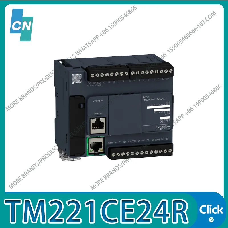 Controlador programável plc tm221ce24r original novo envio rápido
