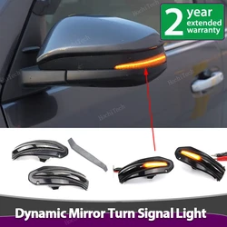 Smoked Lens Side Mirror Sequential Turn Signal Light For Toyota RAV4 XA40 4Runner Highlander XU50 Kluger Noah R80