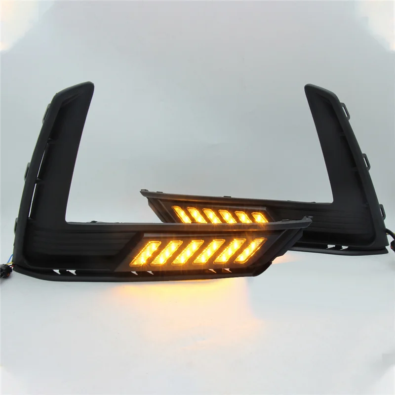 Tri-Color Daytime Running Light LED Turn Signal Light Fog Light for Honda CRV CR-V 2023