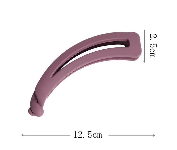 New Simple Banana Hair Pin Frosted Solid Hair Clip Claw Clamp Ponytail Clip for Women Girls Headwear Women Hair Accessories