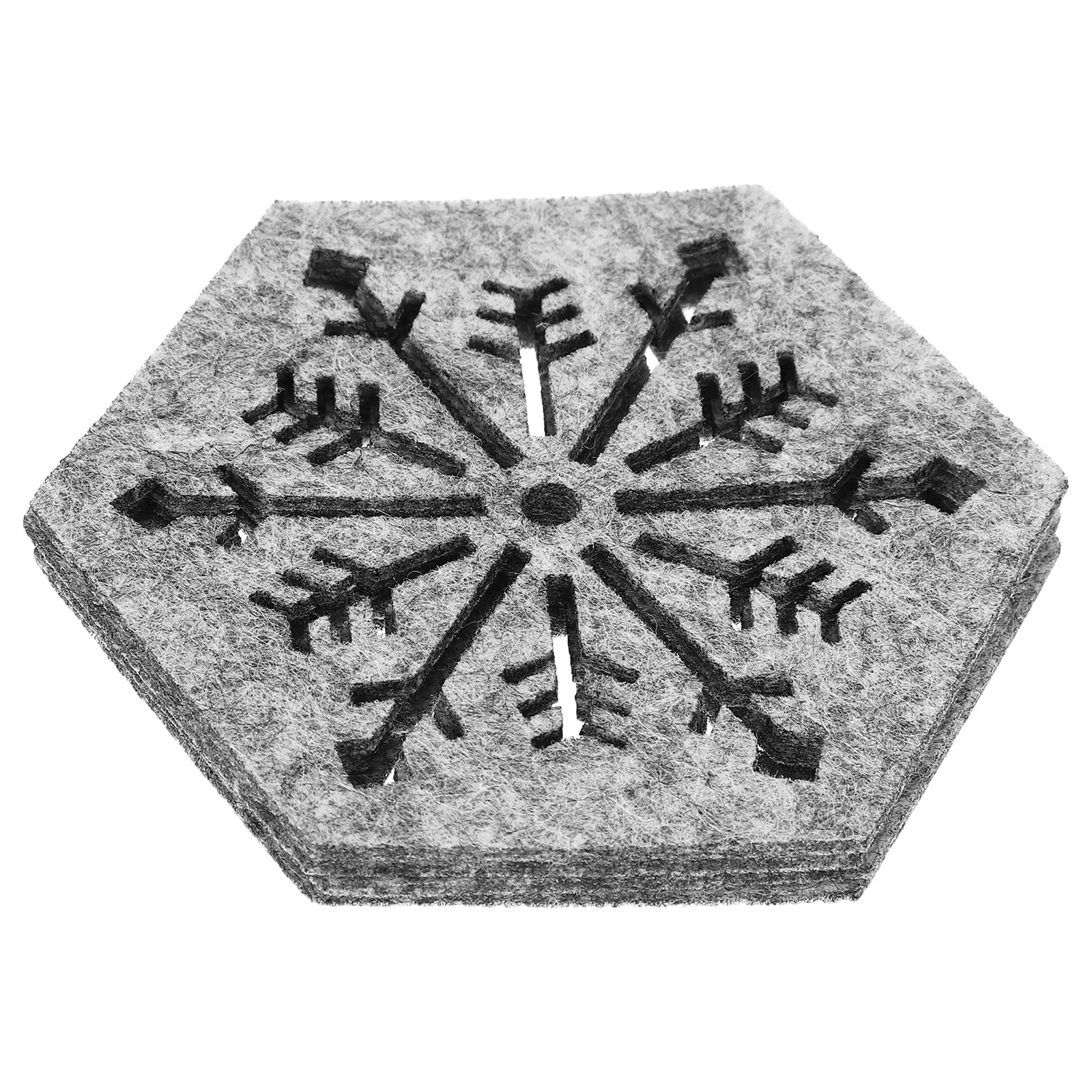 4Pcs Weihnachten Schneeflocke Tischsets Hexagon Wärmedämmung Tasse Matten Tisch Dekoration Party Verwenden Tischsets Weihnachten Tischsets