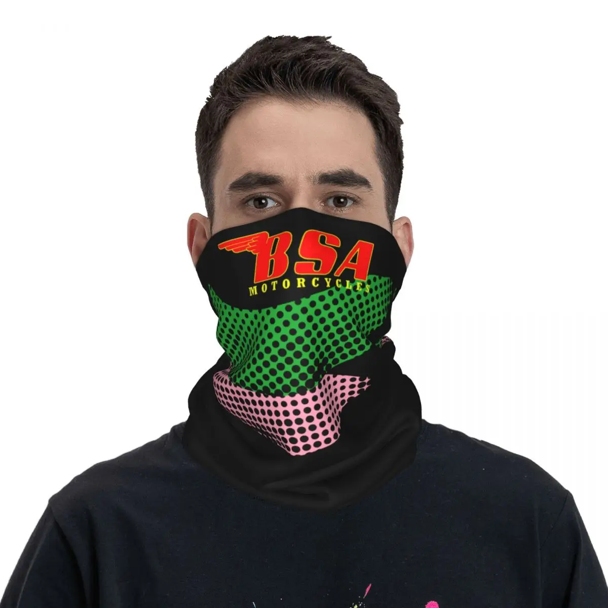 Exzentrische Bandana Hals abdeckung gedruckt Motor Motocross bsa Motorräder Wickels chal Fahrrads chal Wandern Unisex Erwachsenen wasch bar