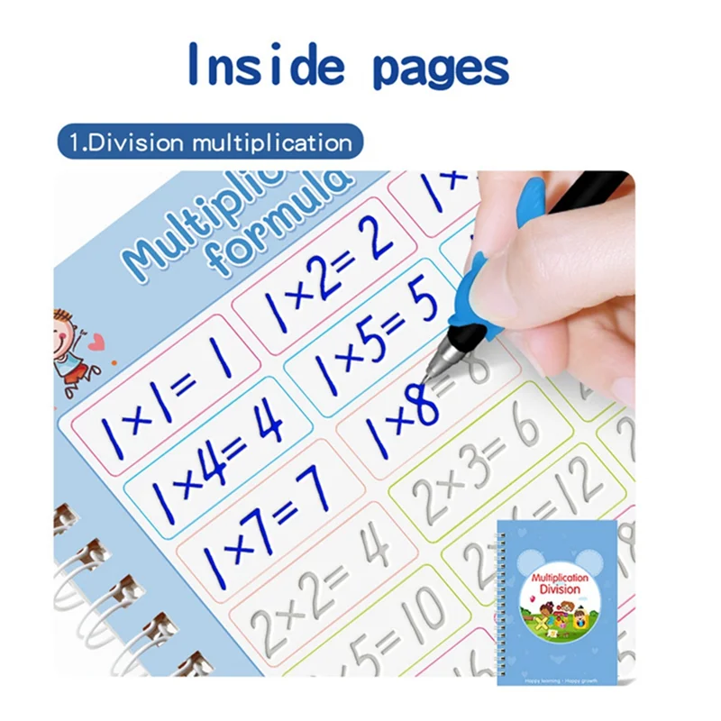 

-AA04 Groove Writing Exercise Book Copybook To Improve Children's Handwriting Skills Ink Practice Ages 3-8 Years Old