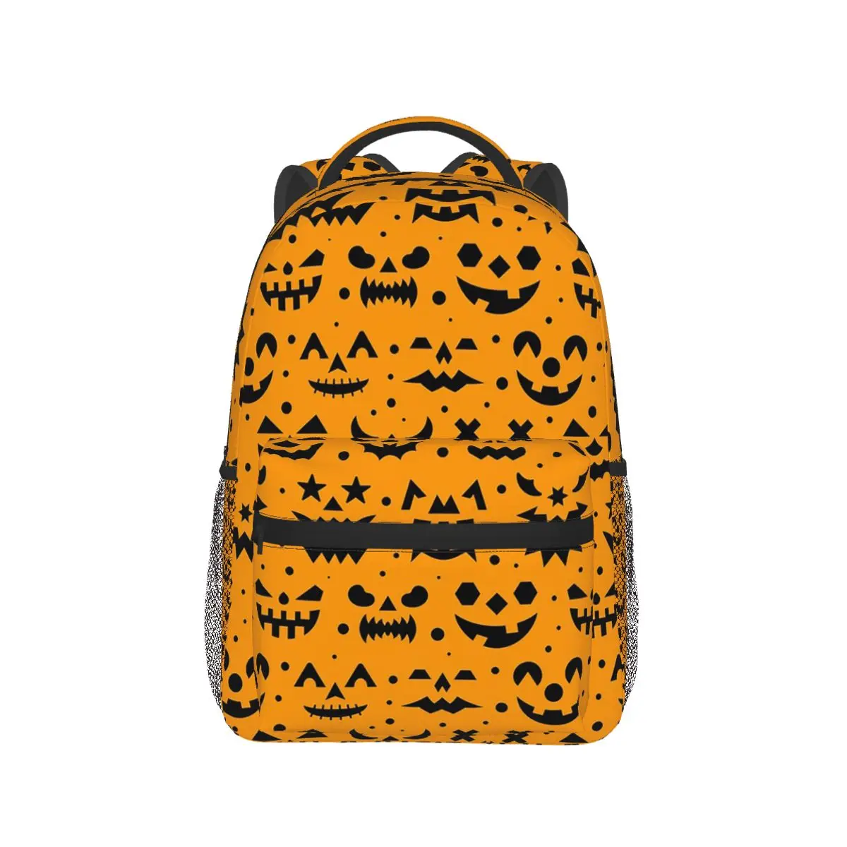 

Halloween Pumpkin Smile Backpack Hot Sale Daypack Large Capacity Boys Girls BookBag School Bag Shoulder Bags for Men Women