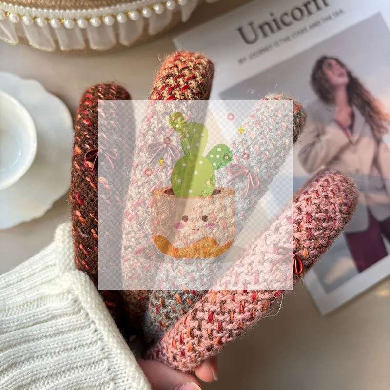 Nuova fascia per capelli con griglia mille uccelli, fascia per capelli alta cranica, accessori per capelli da donna