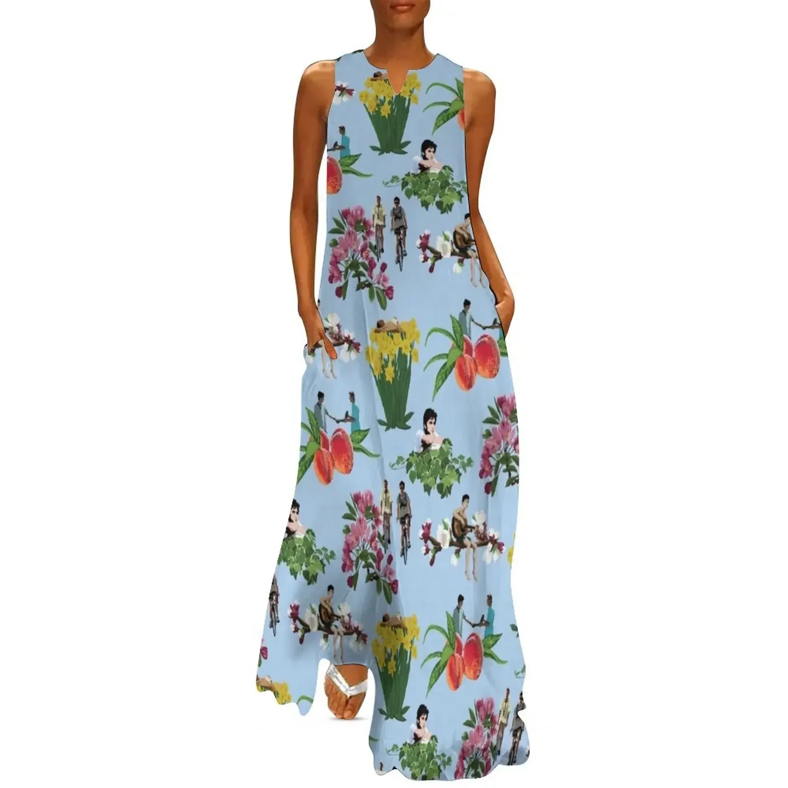 

Call Me By Your Name Pattern Long Dress birthday dress for women luxury 2025 summer clothes summer dress