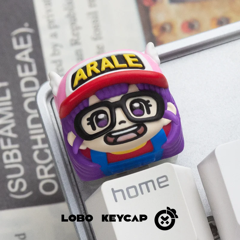 Arale Theme Series Cute Resin Art Keycaps for Mechanical Keyboards Collection of Trendy Toy Gifts