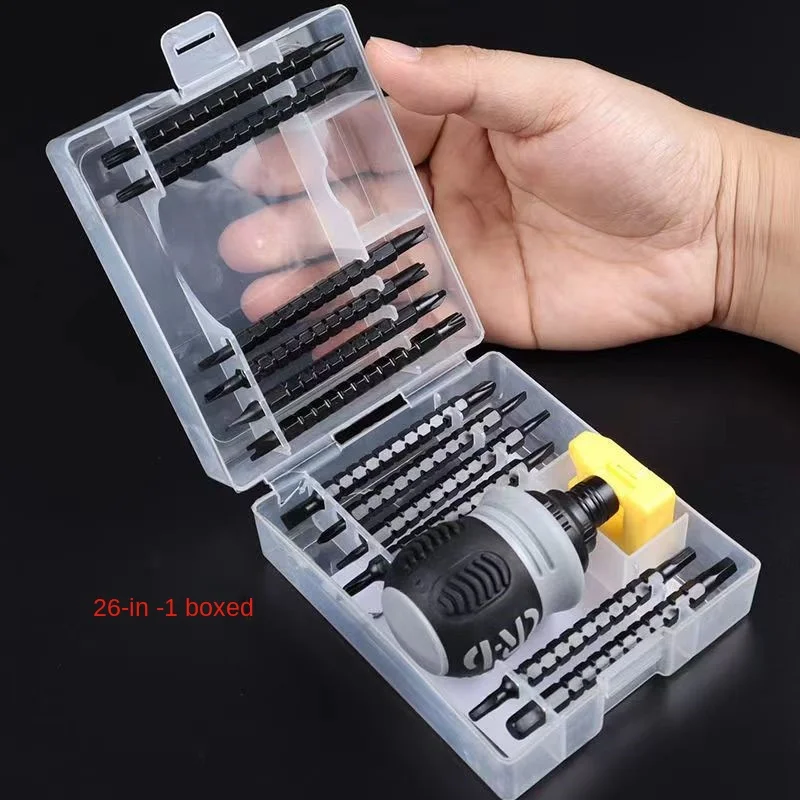 

Japanese-style ratchet screwdriver phillips dual-purpose mini screwdriver labor-saving multi-function double-headed