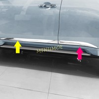For 2016-2025 Mitsubishi Pajero Montero Sport MK3 Chrome Car Door Body Side Molding Strip Cover Trim 2024 2023 2022 2021 2020