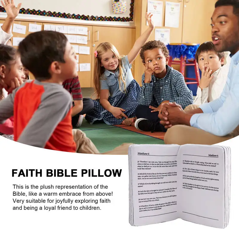 وسادة آية الكتاب المقدس القطيفة ، كتاب آية الكتاب المقدس الذي يفتح ، وسادة الكتاب المقدس