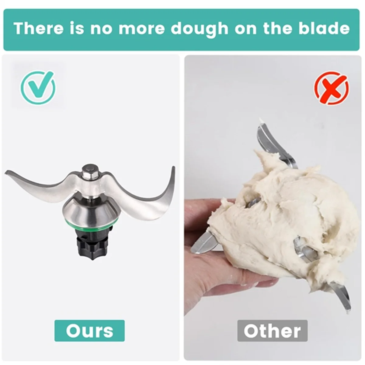 شفرة خلاط بديلة ساخنة لملحقات معالج الطعام Vorwerk Thermomix TM5 TM6 رأس سكين العجين من الفولاذ المقاوم للصدأ