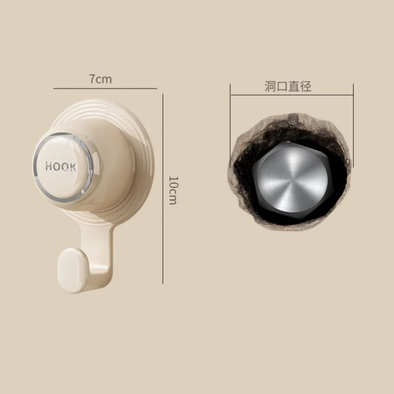 Picture 7: Fashion Powerful Suction Cup Hooks Vacuum Reusable Shower Hooks Heavy Duty Clothes Hook Traceless Clothes Hook