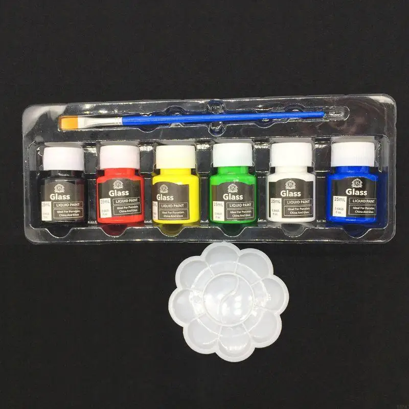 W89C 6 Cores suprimentos arte pintura acrílica para a arte da parede pintura aquarela