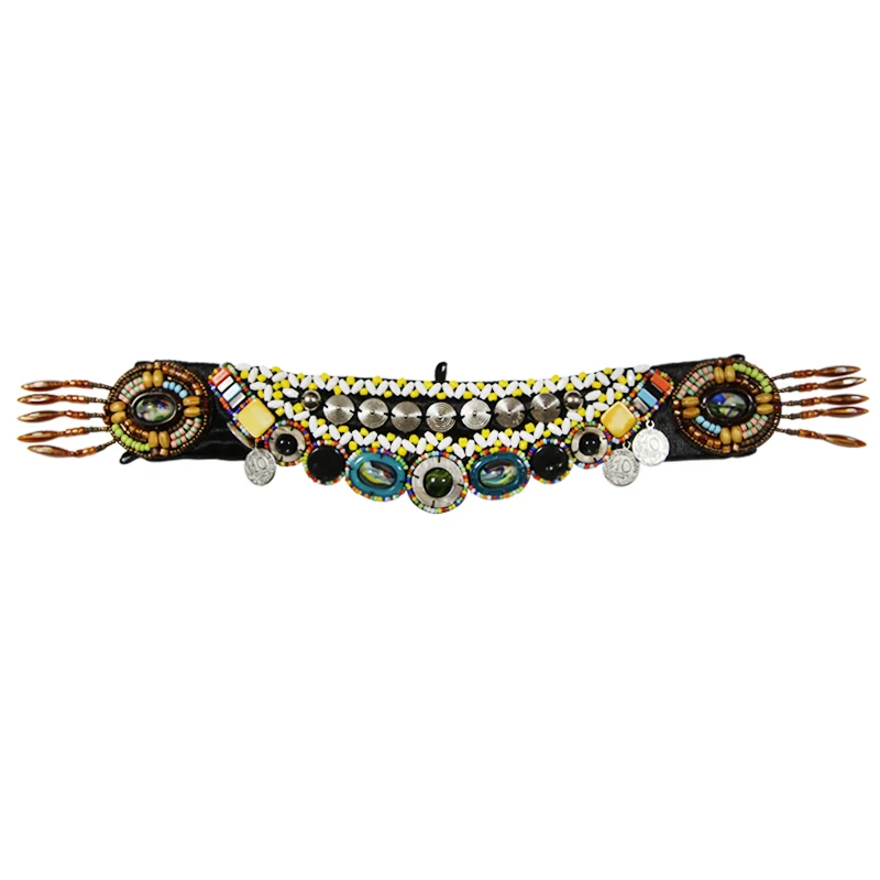 Accessoires de danse du ventre tribal pour femmes, coiffure pour femmes, perles de danse, biscuits, gitanes, effectuer des bandeaux antiques