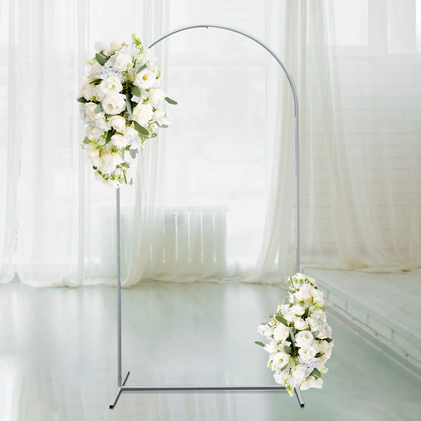 Stable Wedding Arch Metal Backdrop Stand Balloon Flower Stand, Easy To Disassemble,For Wedding,Birthday Party,Garden Decoration