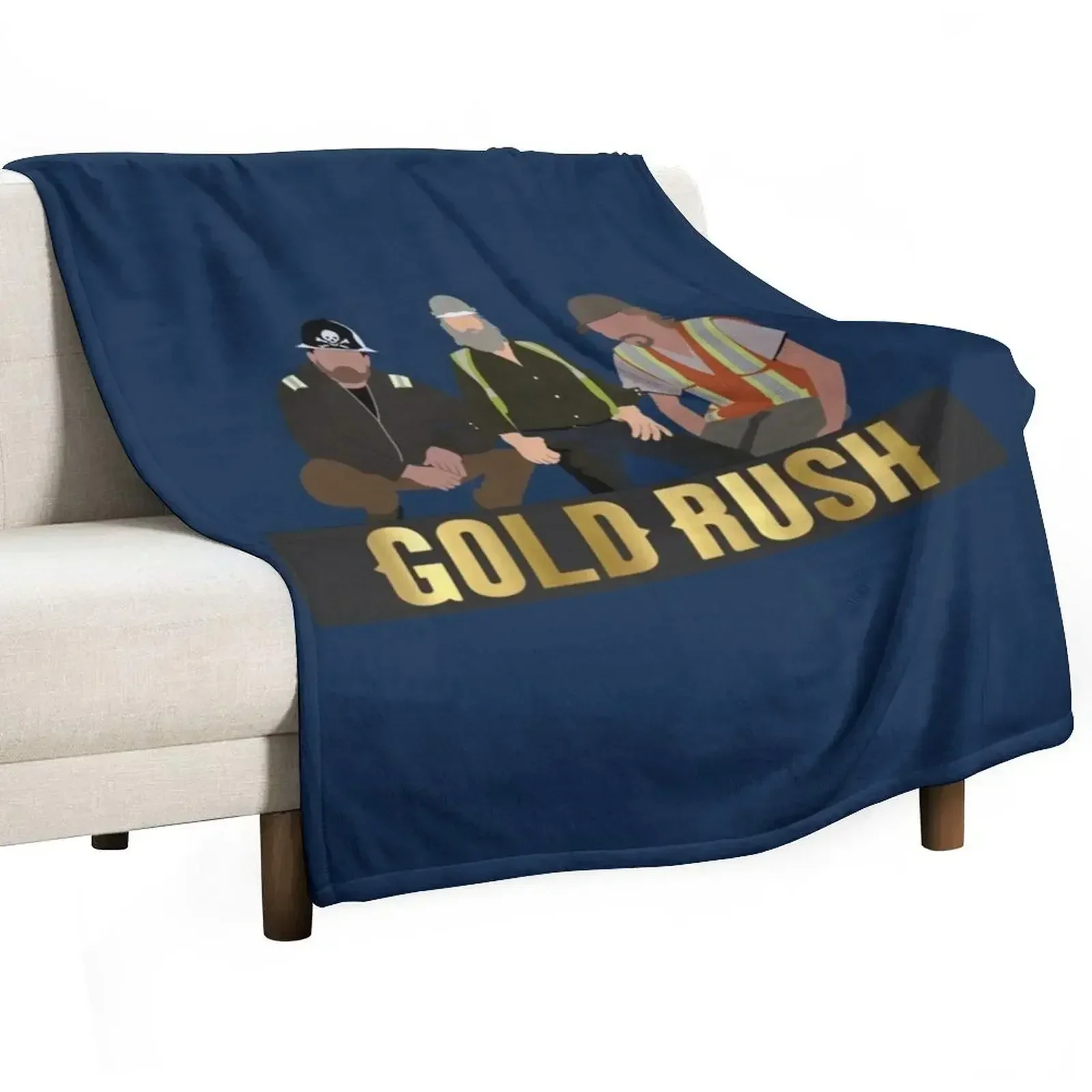 Gold Rush Parker Schnabel Rick Ness Tony Beets Throw Blanket Giant Sofa Soft Plaid Soft Big Multi-Purpose Bed linens Blankets