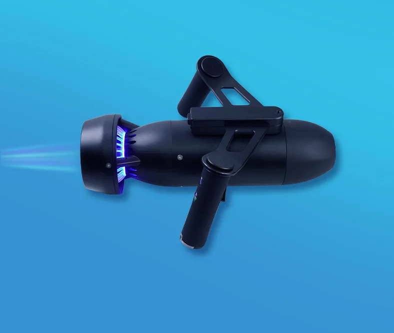 400W Portable Underwater Scooter for Snorkeling and Free Diving, IP68 Waterproof, 50m Depth, 7.5km/h Lightweight 3.7kg