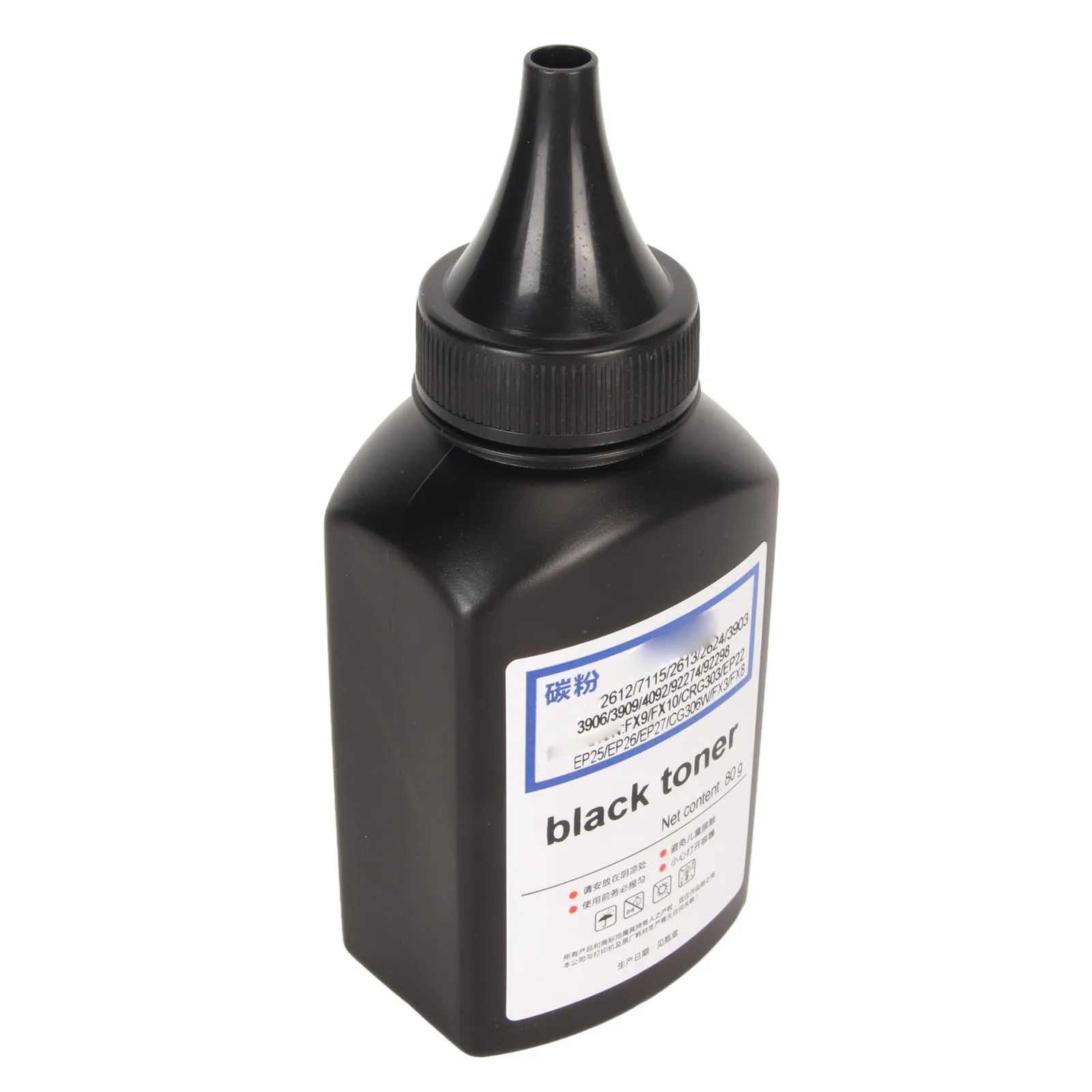 

Black Toner Powder Printer Bottle Toner for HP2612 7115 2613 2624 EP22 CRG303 FX10 Printer Bottle Toner