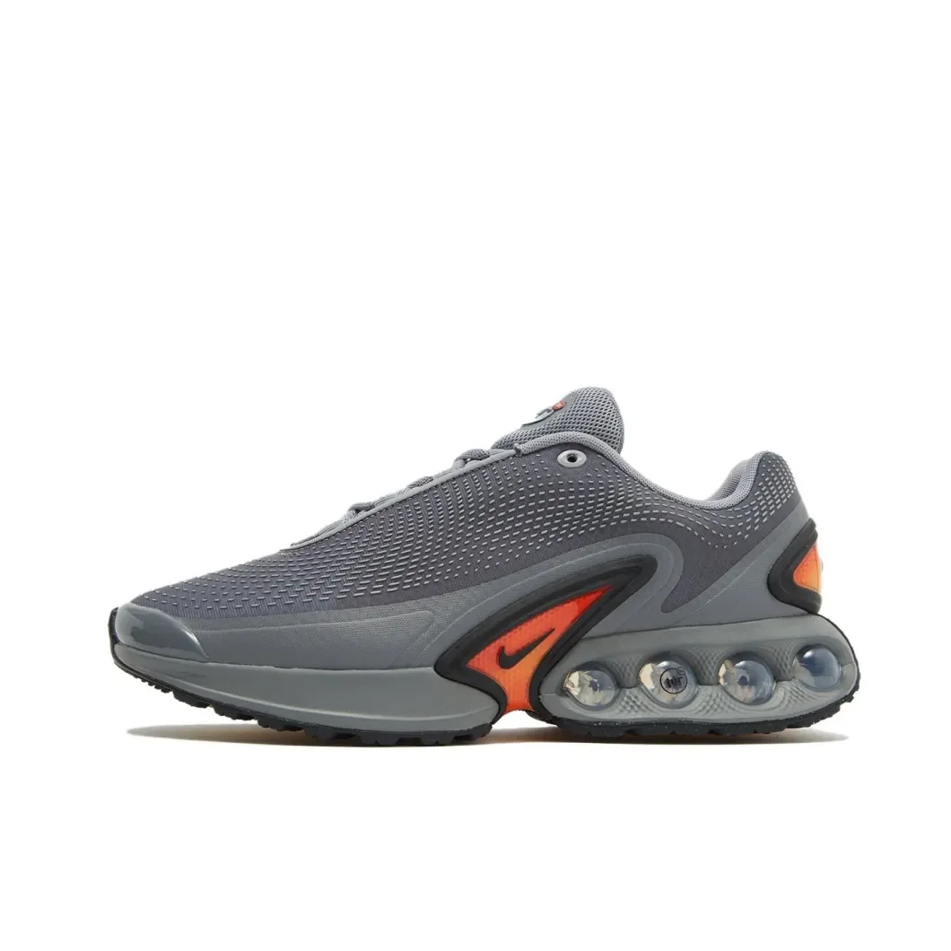 Nike Original Air Max Dn Low Men's and Women's Sneakers Trendy Fashion Casual Shoes Cushioned Comfort Sneakers Gray and Orange