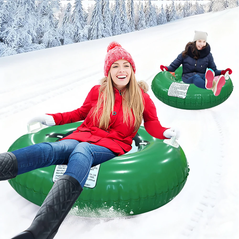 1pc nuovo pinguino pupazzo di neve sci cerchio addensato PVC gonfiabile sedile da sci cerchio neve parco di montagna festa invernale gioco prop
