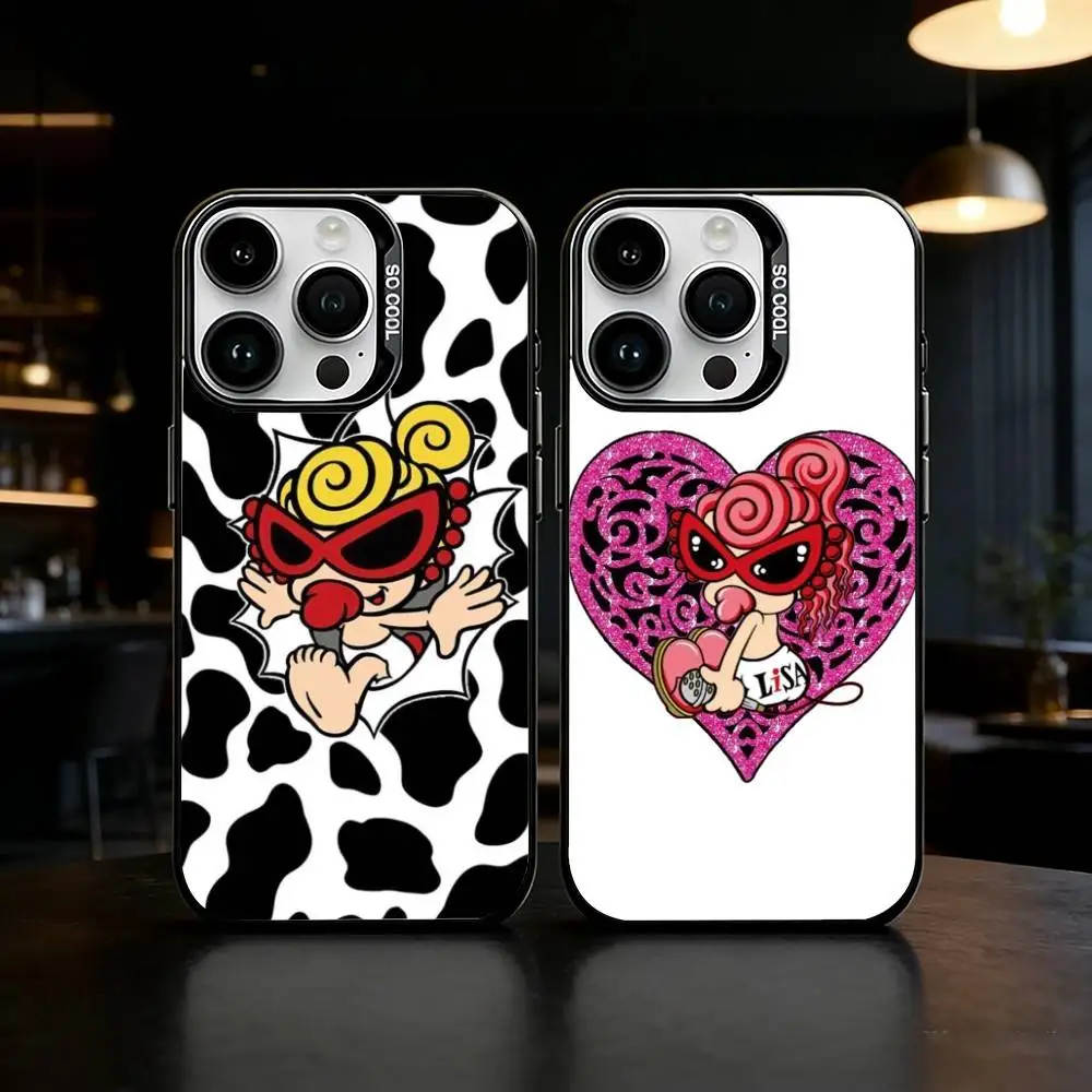 

H-Hysteric COLORFUL M-Mini Phone Case For iPhone 17 16 15 14 13 12 11 Pro Max Plus Silver Matte Black Cover