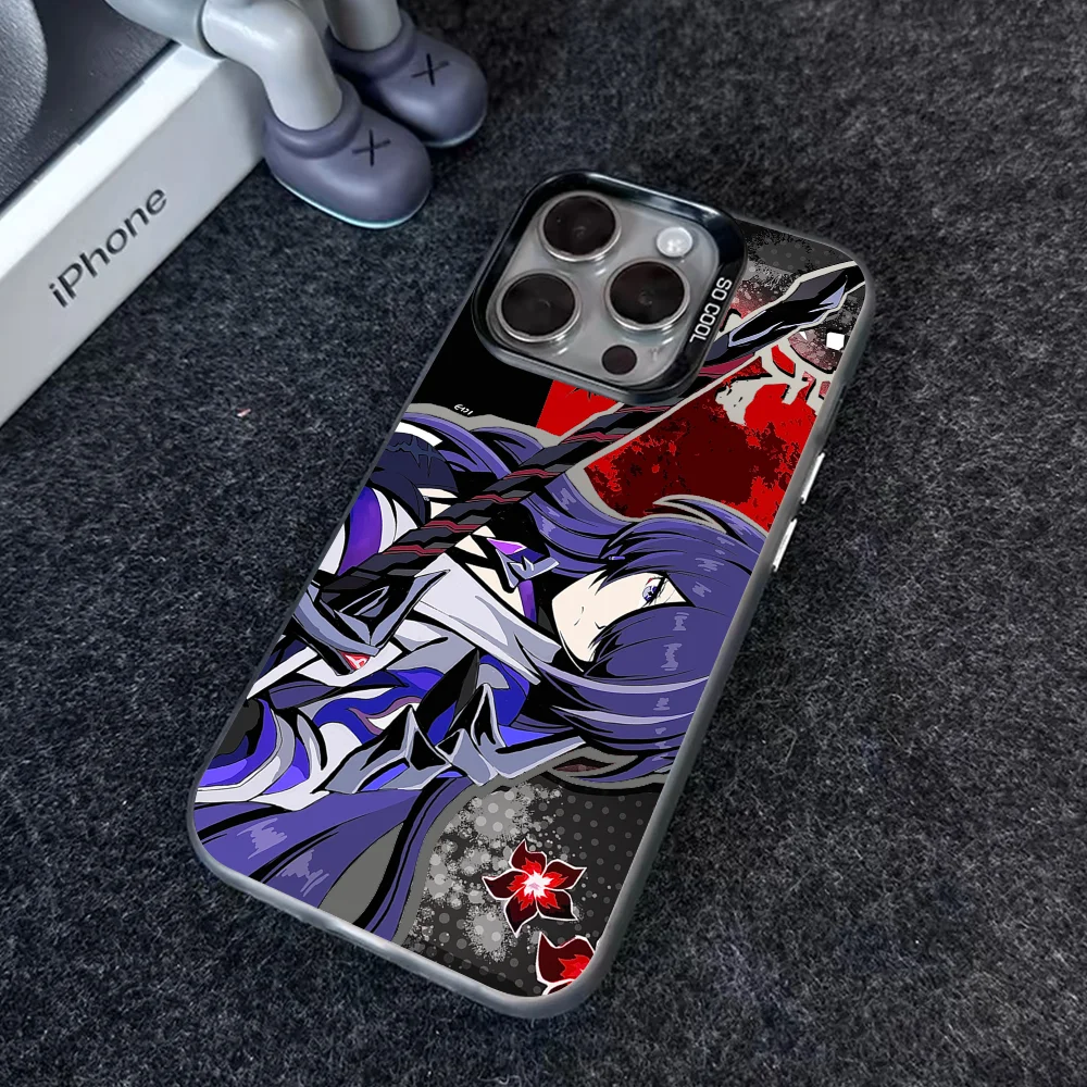 Honkai Star Rail Acheron Mousepad Phone Case IMD Color Silver Shell For IPhone 16 15 14 13 12 Pro Max Plus