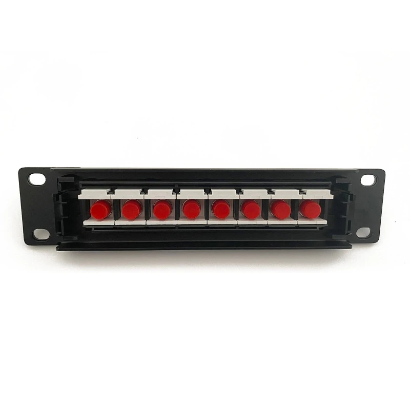 Ethernet Patch Panel for FC Optical 8 Port RJ45 Wall Rack Mount Keystone Jack Mo Dropship