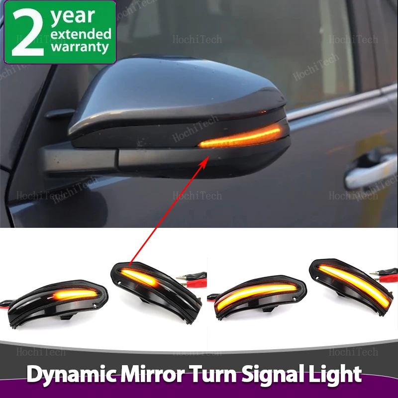 

Dynamic Turn Signal LED Rearview Mirror Indicator Blinker Repeater for Toyota RAV4 XA40 4Runner Highlander XU50 Kluger Noah R80