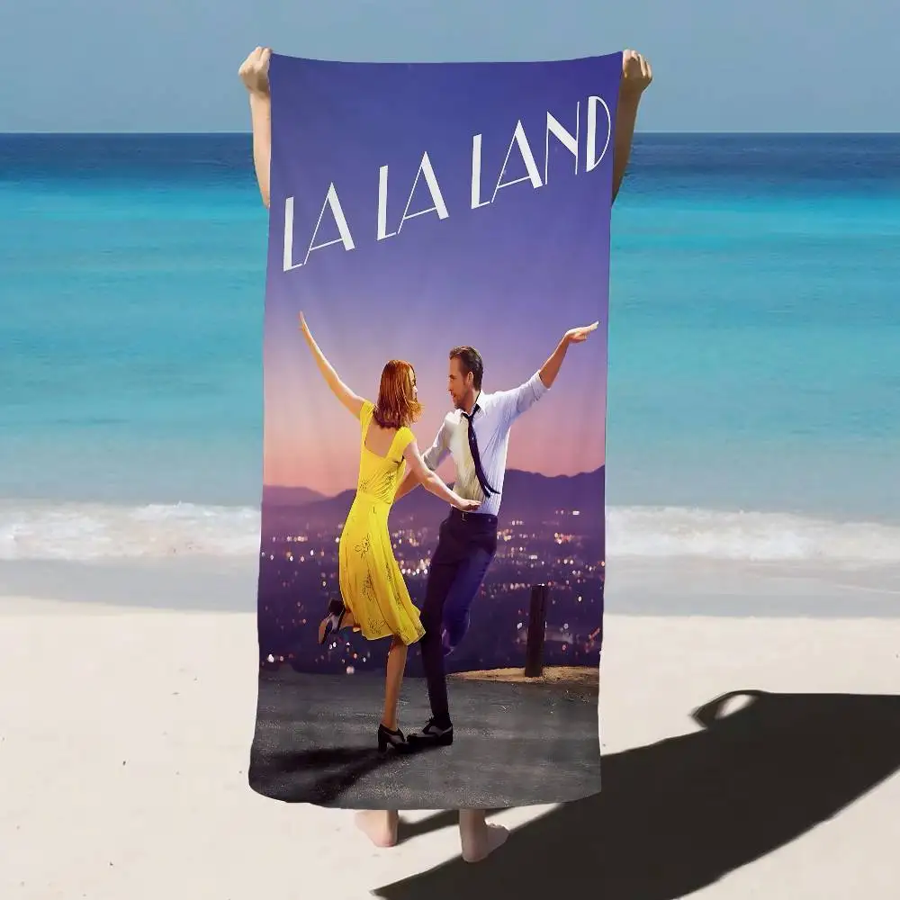 La La Land Music Movie Microfiber Blanket Quick Drying Beach Towels Oversized Printing Super Absorbent Pool Towel Blanket
