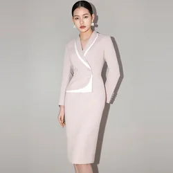 High end light luxury small fragrance dress spring women's dress new style professional Celebrity Slim skirt