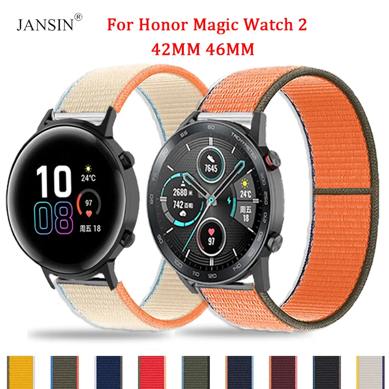 Correa de nailon para reloj Huawei Honor Magic Watch 2, pulsera de repuesto de 46mm y 42mm