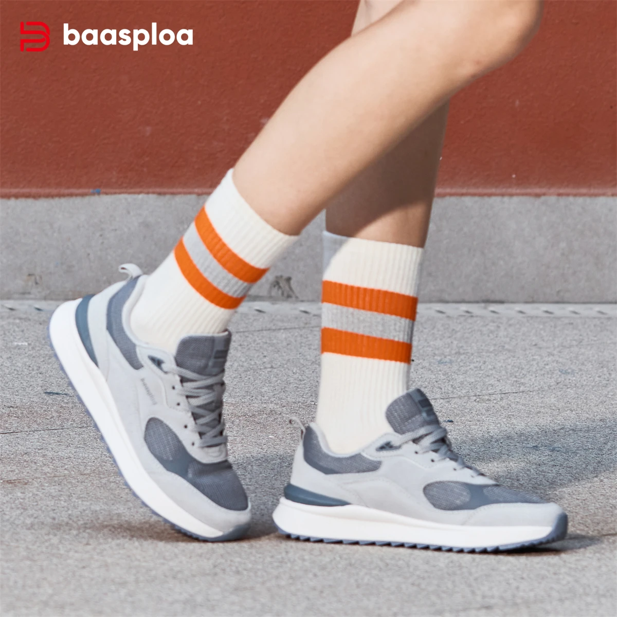 Baasploa Frauen Sport Schuhe 2025, Mesh Atmungsaktive Casual Turnschuhe Frauen Frühjahr Neue Ankunft Marke Komfort Wanderschuhe Outdoor