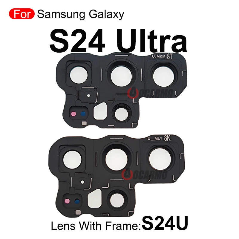 Rear Lens Back Camera Lens With Frame For Samsung Galaxy S23 Ultra S23U Replacement Part