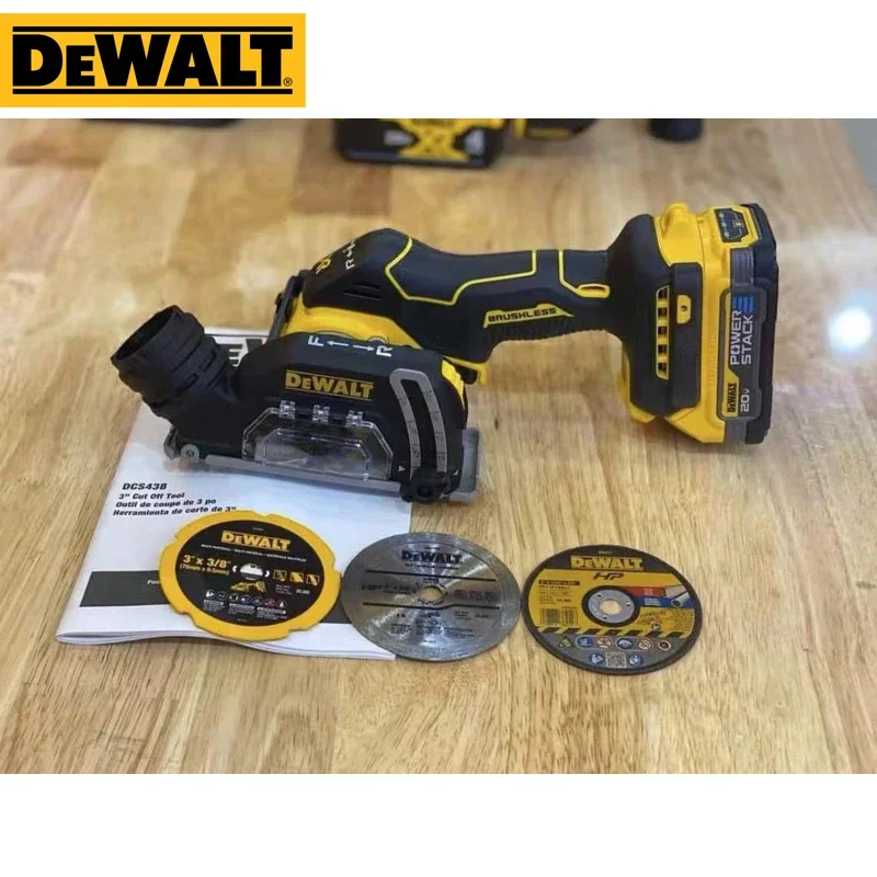 DEWALT DCS438 CUT OFF Cutting Saw Machine Power Tools Angle Grinder 20V Brushless Motor Handle Multifunctional Woodworking Saw