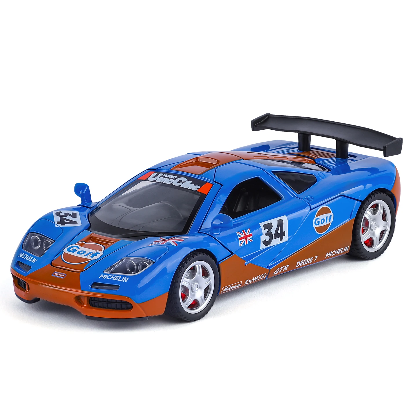 1/32 Maßstab MKL Legierungsauto-Modell Simulation GTR Supersportwagen Spielzeug Raumdekoration Ornament Halloween-Geschenk